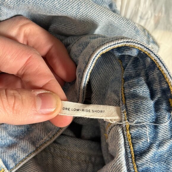 Rag & Bone Dre Low-Rise Denim Shorts in Dagger Blue Wash Size 27 Jean Shorts - Picture 12 of 12